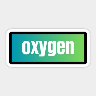 Oxygen Sticker